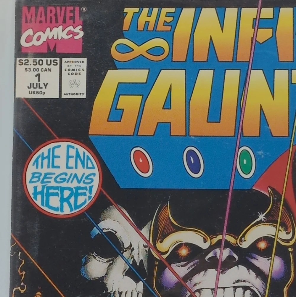 Infinity Gauntlet # 1 1991 Marvel Comic Book Thanos
